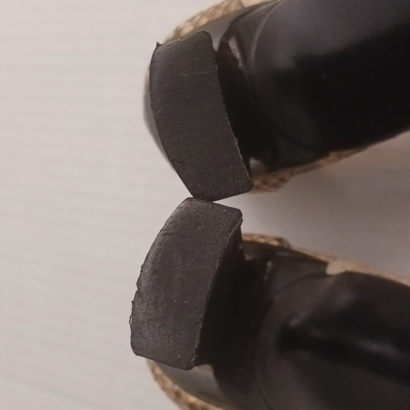 Stuart Weitzman size 7B women's snake print t-strap high-heel shoe brown cream. - Picture 12 of 17